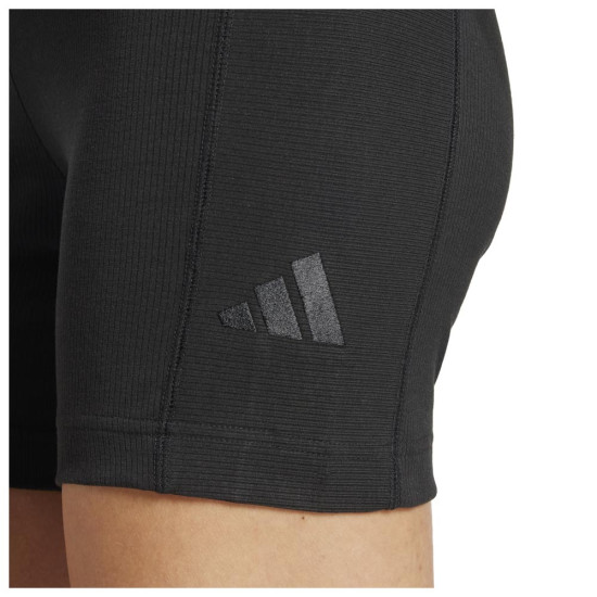 Adidas Γυναικείο σορτς-κολάν All SZN Rib High-Waist Bike Shorts Adidas Γυναικείο σορτς-κολάν All SZN Rib High-Waist Bike Shorts